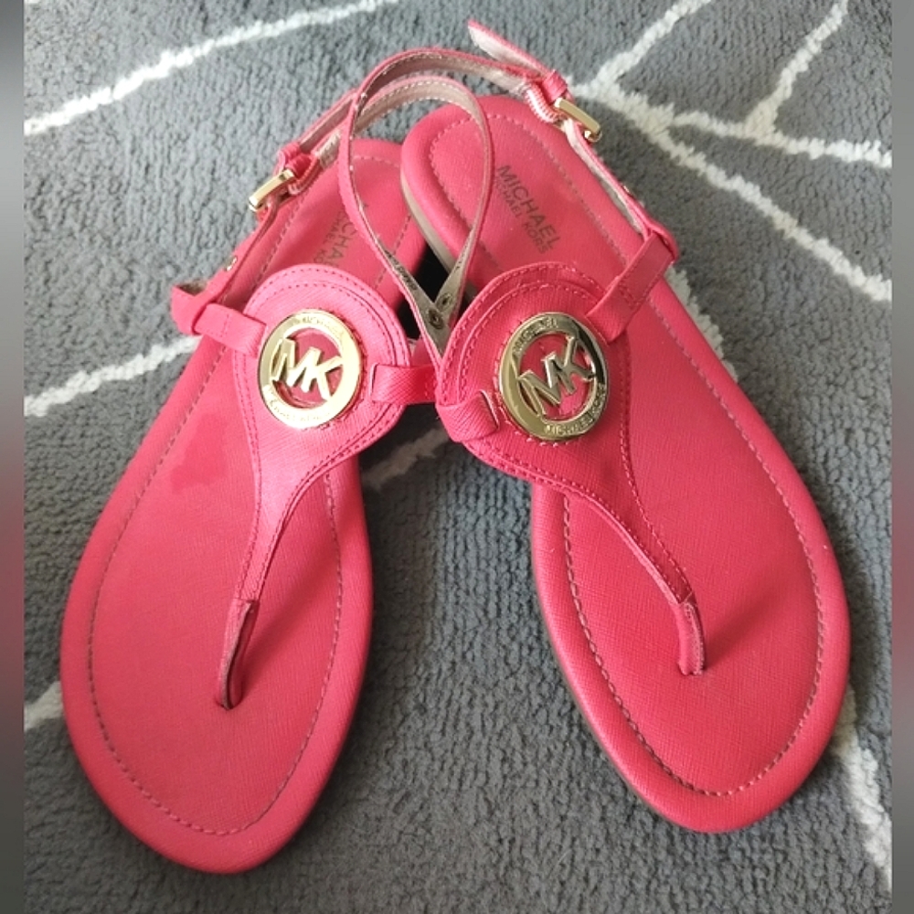 Michael Kors EUC Orange Sandals - Picture 12 of 15